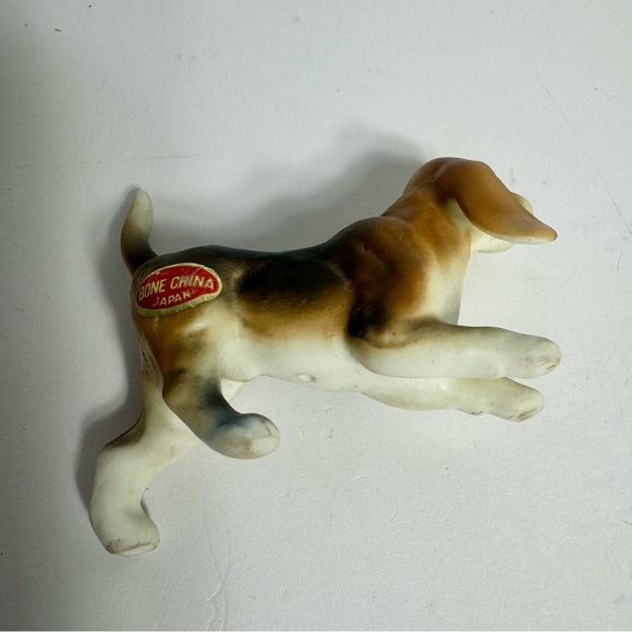 Vintage Bone China Beagle Dog Figurine. sticker reads “Bone China” Japan. - Picture 6 of 7